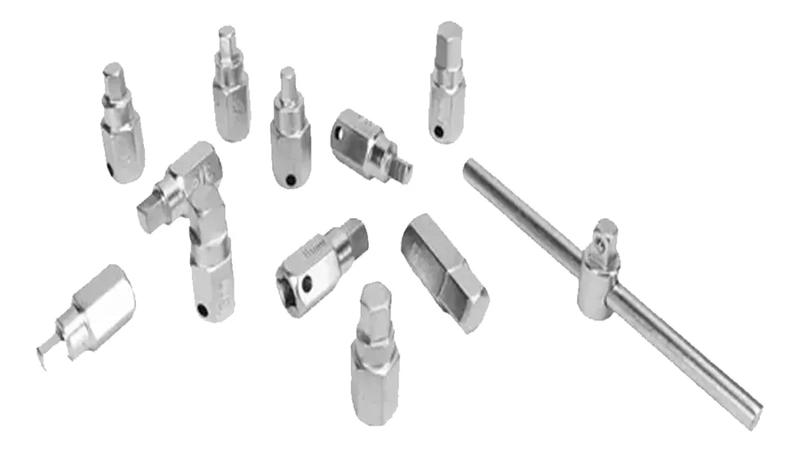 KIT SET JUEGO DE DADOS ALLEN Y CUADRADO PARA TAPON DE CARTER GRIS - 2