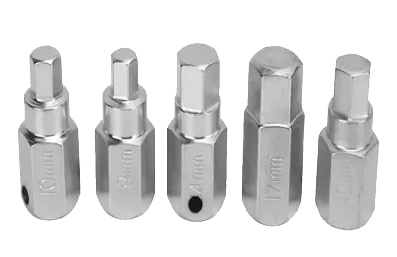 KIT SET JUEGO DE DADOS ALLEN Y CUADRADO PARA TAPON DE CARTER GRIS - 3