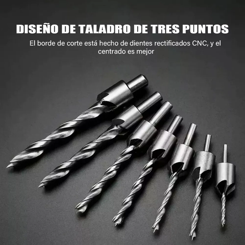 JUEGO DE 26 PCS HERRAMIENTAS DE PERFORACION PARA CARPINTERIA 0 - 4