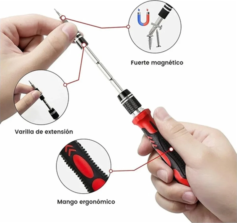 KIT DE DESARMADOR HERRAMIENTAS REPARO PRECISION PC 115 EN 1 - 4
