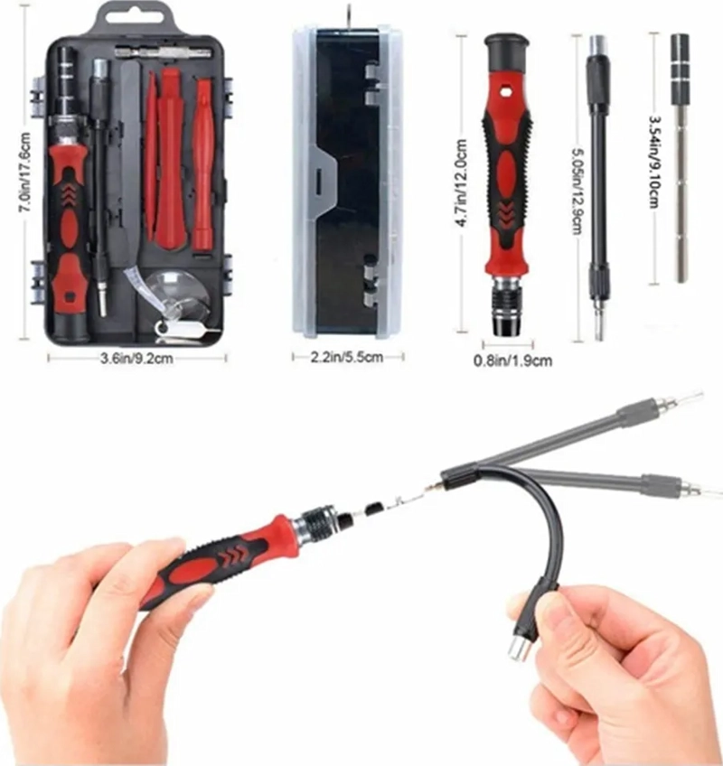 KIT DE DESARMADOR HERRAMIENTAS REPARO PRECISION PC 115 EN 1 - 5