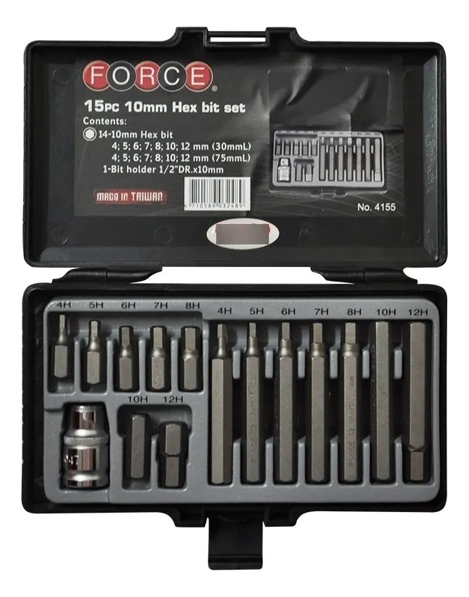 JUEGO PUNTAS ALLEN [] 1/2 15 PZAS. 4 A 12 MM. FORCE 4155 - 1