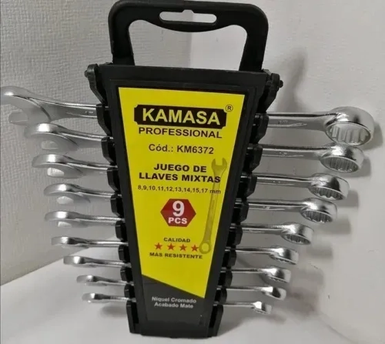 JUEGO DE LLAVES PUNTA DE CORONA 14 PIEZAS KAMASA - 1