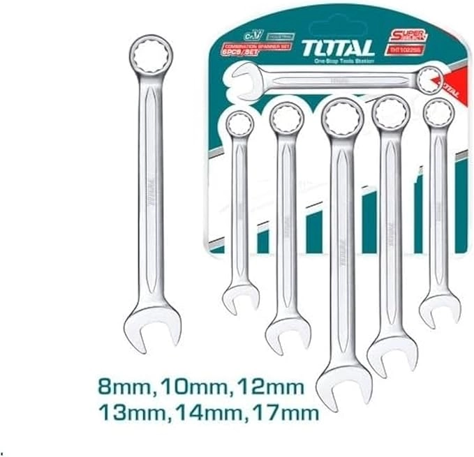 SET JUEGO DE LLAVES PUNTA CORONA 6 PIEZAS TOTAL THT102266 - 1
