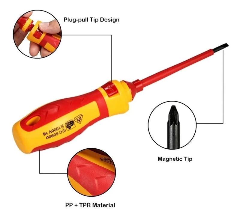 KIT DESATORNILLADORES AISLADOS 1000V BEKAM - 3