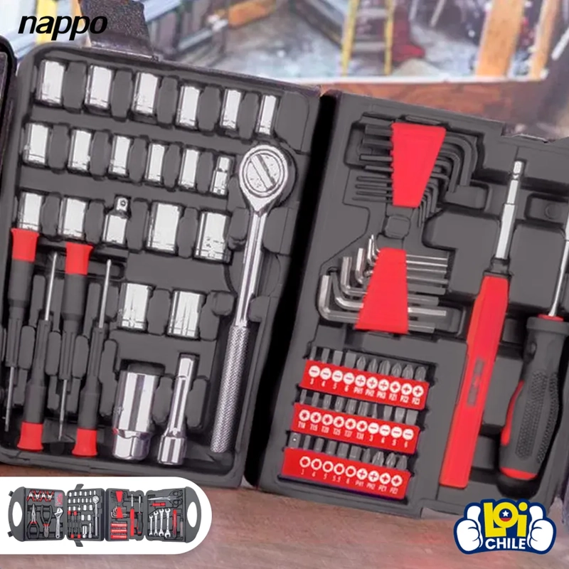 KIT DE HERRAMIENTAS NAPPO 189 PIEZAS Y MALETIN - 3