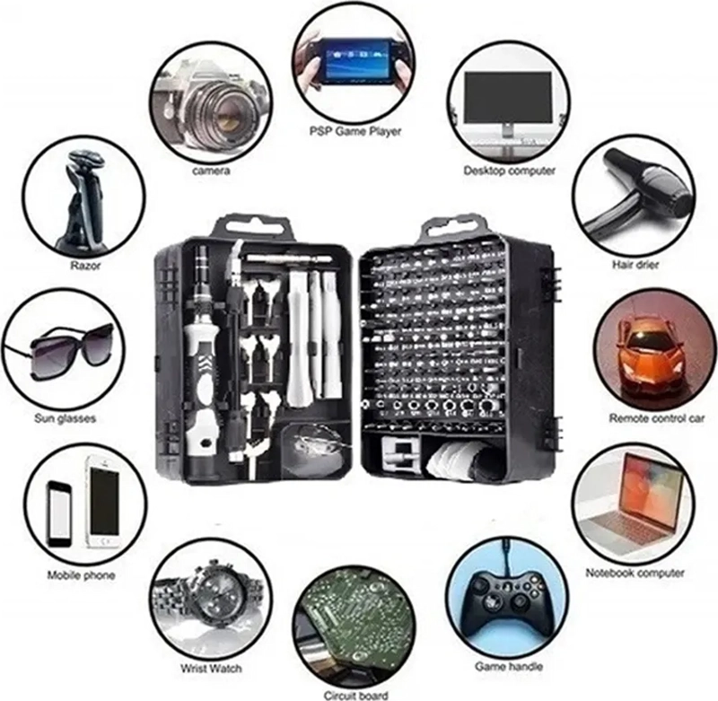 JUEGO DE DESTORNILLADORES DE PRECISION PROFESIONAL 135 EN 1 - 6
