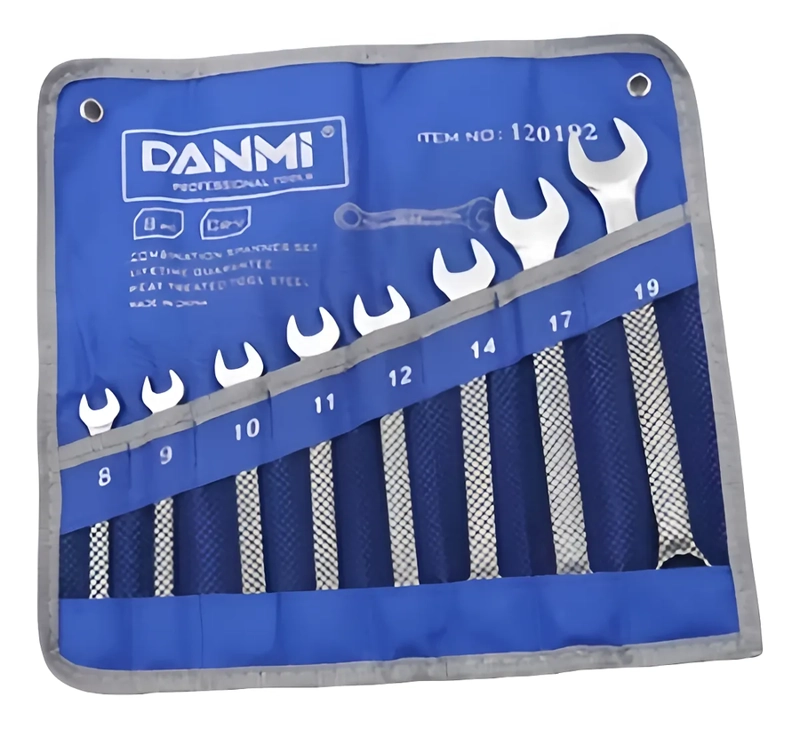 JUEGO LLAVE PUNTA CORONA 8 PIEZAS 8-19 MM INDUSTRIAL DANMI - 3