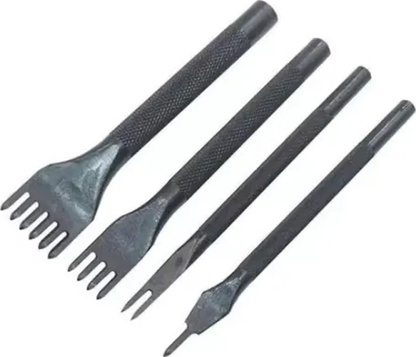 KIT DE 18 HERRAMIENTAS PARA TRABAJO EN CUERO ARTESANIA . - 2