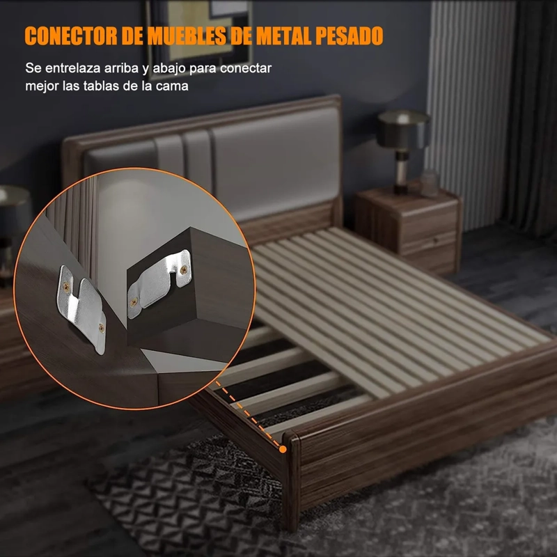 HERRAJE PARA UNION DE SOFAS SECCIONALES, PACK 8 UNIDADES - 3