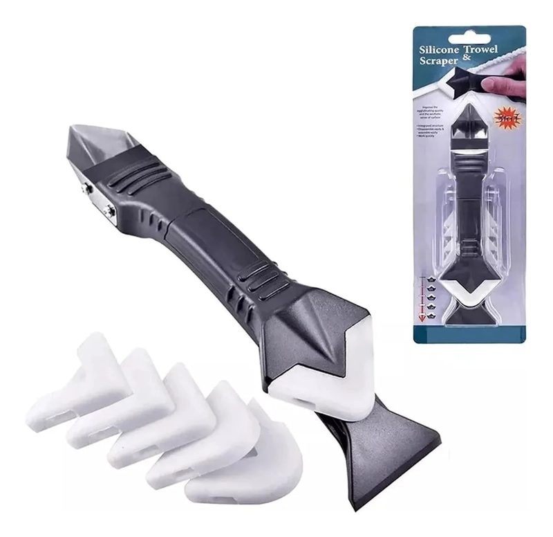SELLADOR CALAFATEO SILICONA ESPATULA RASPADOR REMOVEDOR 5EN1 - 4