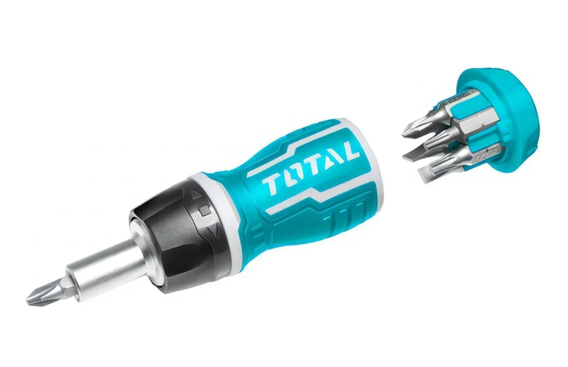 DESTORNILLADOR RATCHET 8 EN 1 TOTAL TACSDS1726 - 1