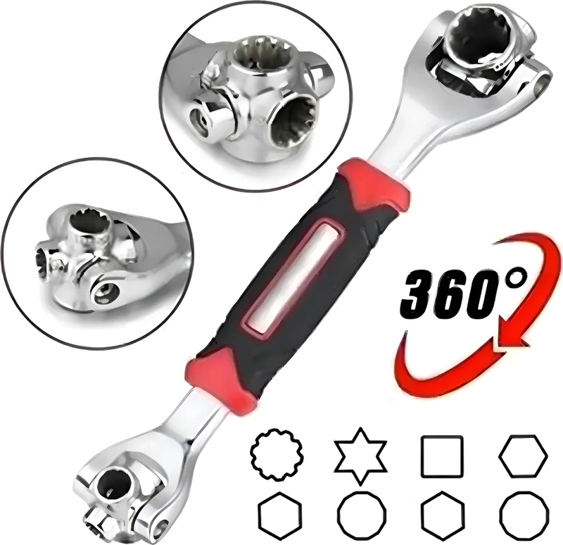 LLAVE MULTIUSOS 48 EN 1 CON GIRO DE 360 GRADO.LLAVE TIGRE - 6
