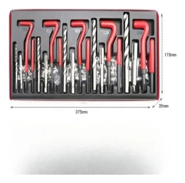 KIT DE HERRAMIENTAS COMBINADAS GENERICA 131 PIEZAS ROJO - 3