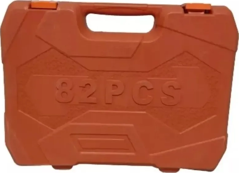 JUEGO CAJA SET DADOS CHICHARRA HERRAMIENTAS 82 PIEZAS ROJO - 2