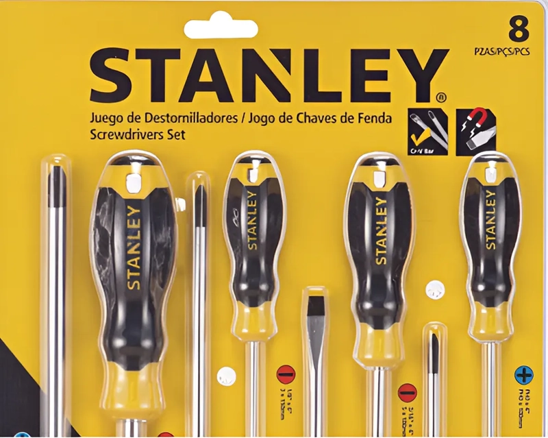 JUEGO DE DESTORNILLADORES 8 PZS STANLEY PROFESIONAL -TO - 3