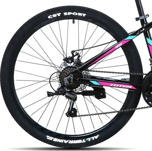 BICICLETA TOTEM MTB ARO 26 MODELO Y650 NEGRO NEGRO XS - 3
