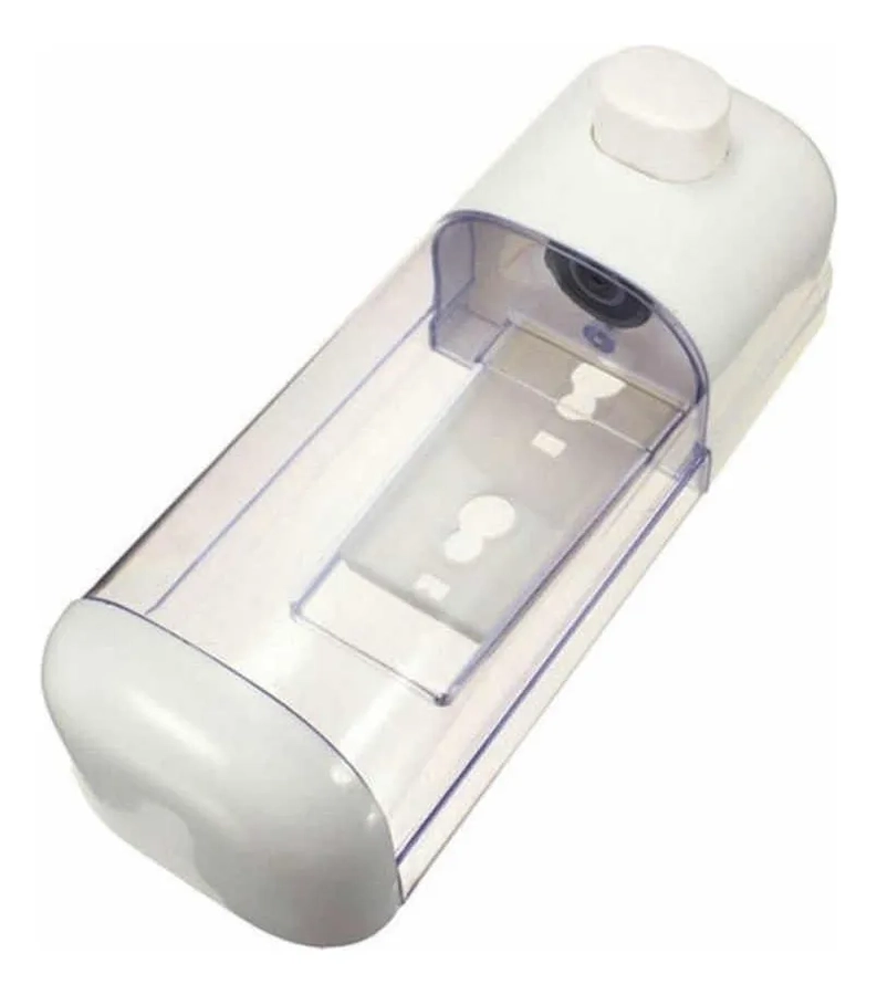 DISPENSADOR DE JABON LAVALOZA ALCOHOL GEL MANOS BLANCO 300ML - 1