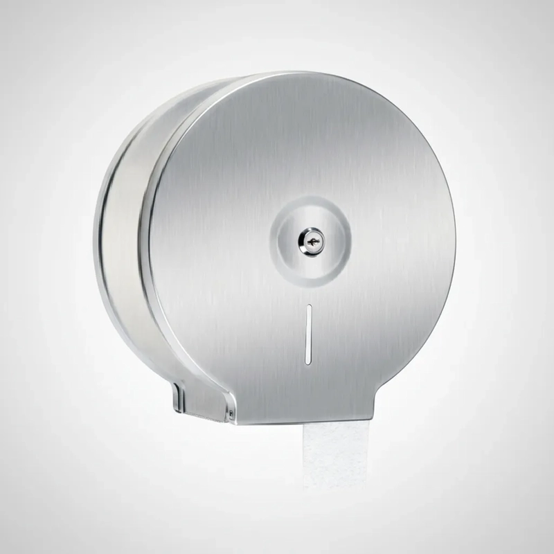 DISPENSADOR JUMBO ROLL ACERO CON LLAVE - 1