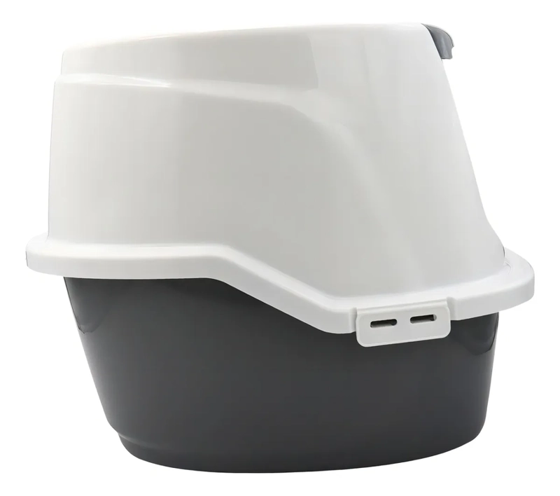 PAWISE BAÑO GATO + CARBON ACTIVO ARENERO PARA GATOS CERRADO COLOR BLANCO - 3
