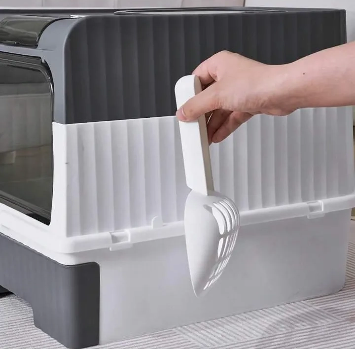 ARENERO PARA GATOS CERRADO CON PALA PUERTA FILTRO SANITARIO - 3