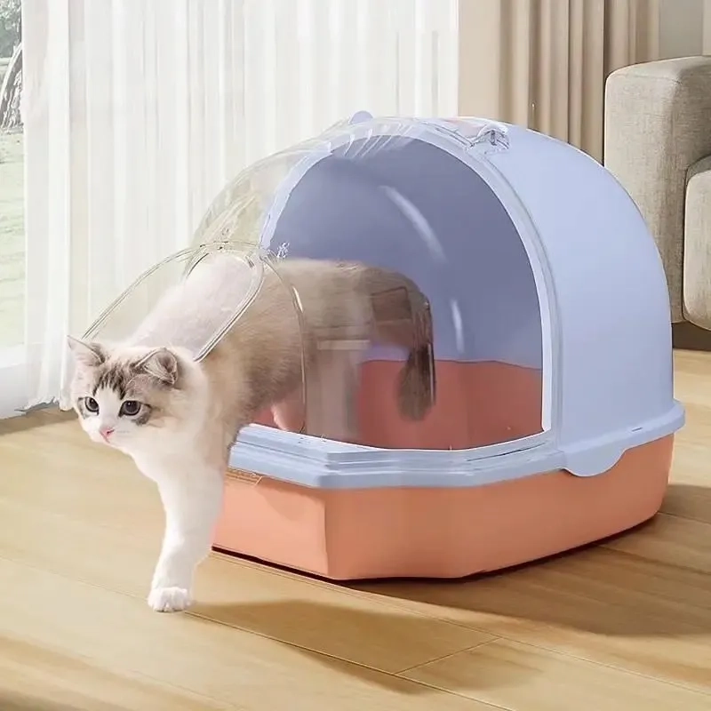 BANDEJA SANITARIA DE GATOS BAÑO DE MASCOTAS ARENERO XXL GRIS CLARO - 2