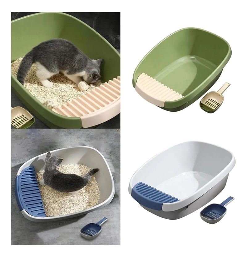 ARENERO SEMI CERRADO PARA GATOS - BANDEJA SANITARIA GRANDE L - 5