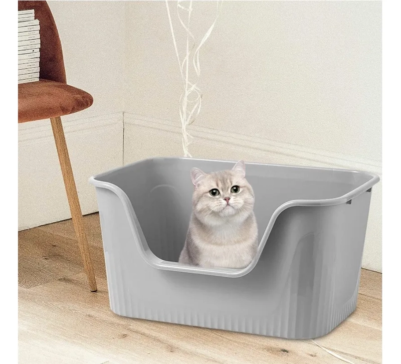 BAÑO SANITARIO ANTI-HONGO XL PREVIENE DERRAME DE ARENA GATO - 2