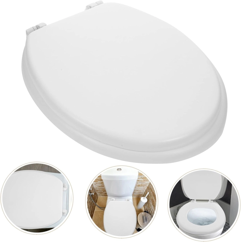ASIENTO REDONDO UNIVERSAL GENERICO BLANCO LISO - 3