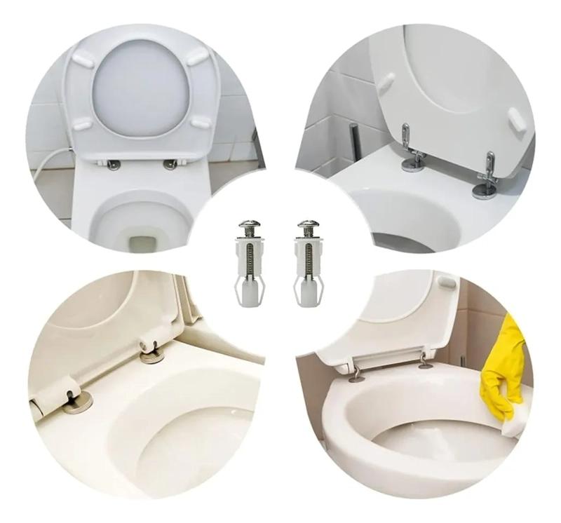 2X TORNILLOS DE ASIENTO DE INODORO, JUEGO DE TORNILLOS - 4