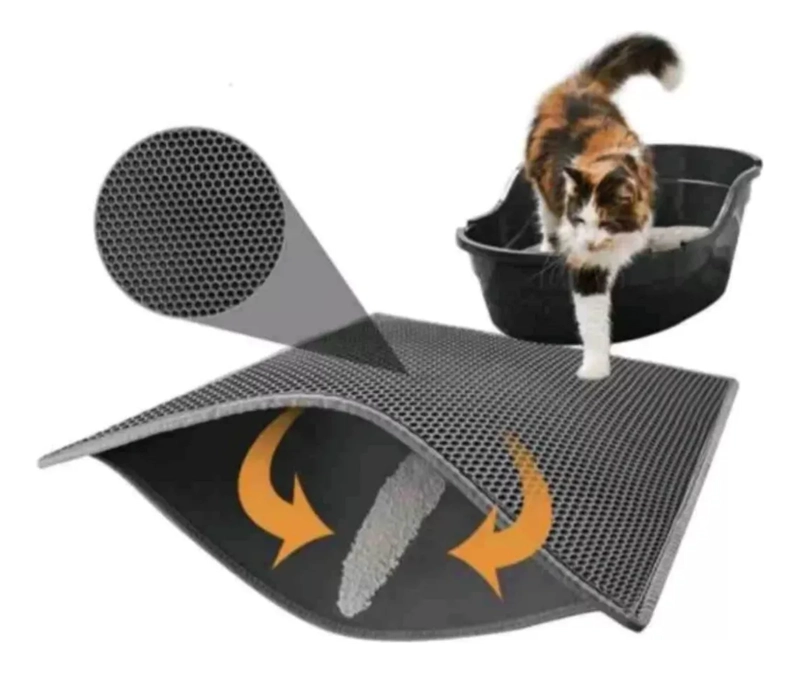 ALFOMBRA ATRAPA ARENA PARA GATOS SALIDA ARENERO XL - 2