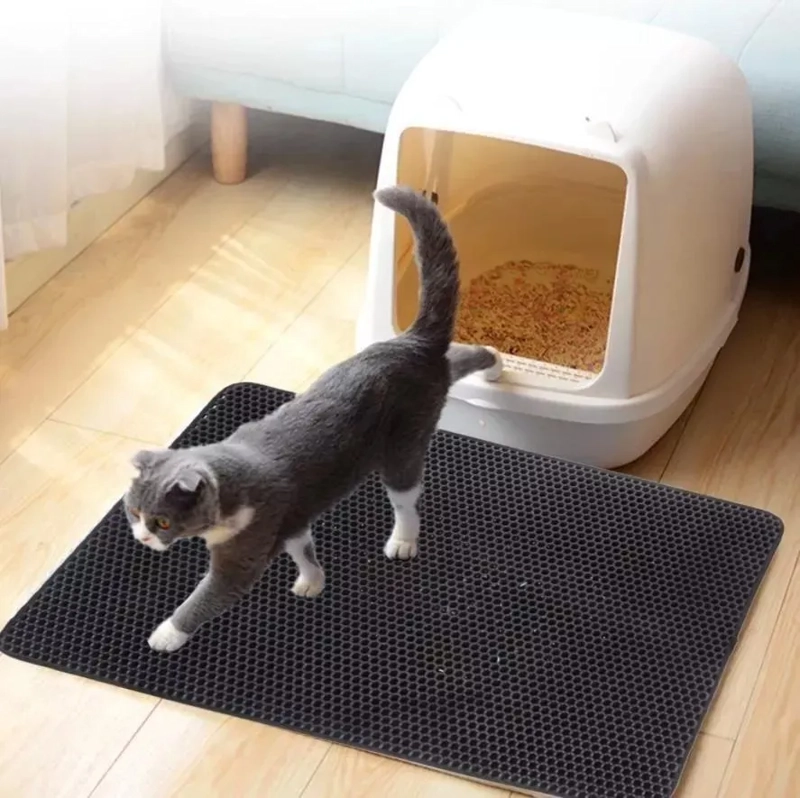 ALFOMBRA ATRAPA ARENA PARA GATOS SALIDA ARENERO XL - 4