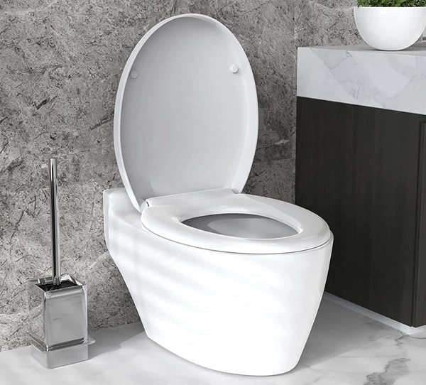 ASIENTO CIERRE SUAVE/LENTO (TAPA) WC FUSCHER BLANCO - 3
