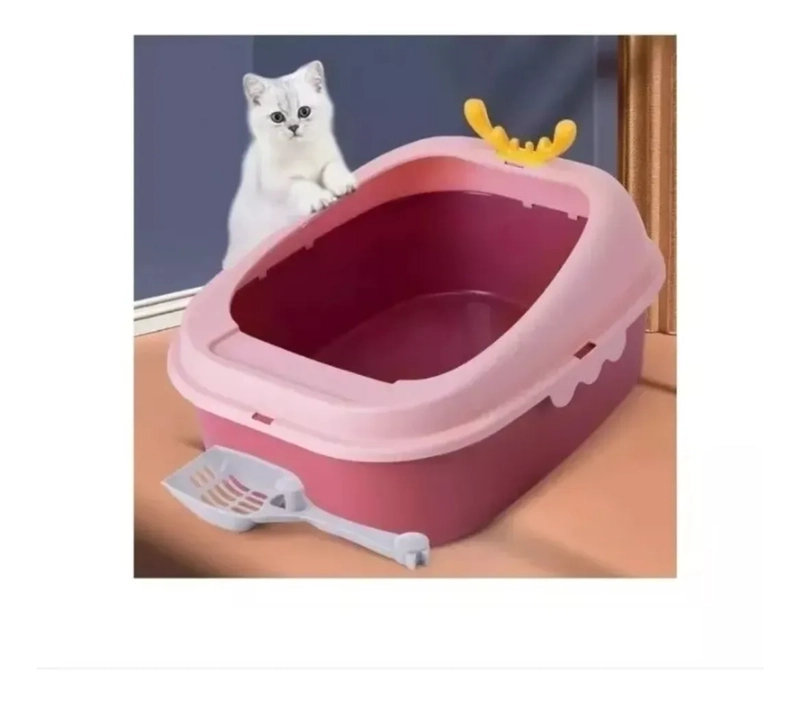 ARENERO PARA GATOS SEMI CERRADO MASCOTAS CON PALA - 2