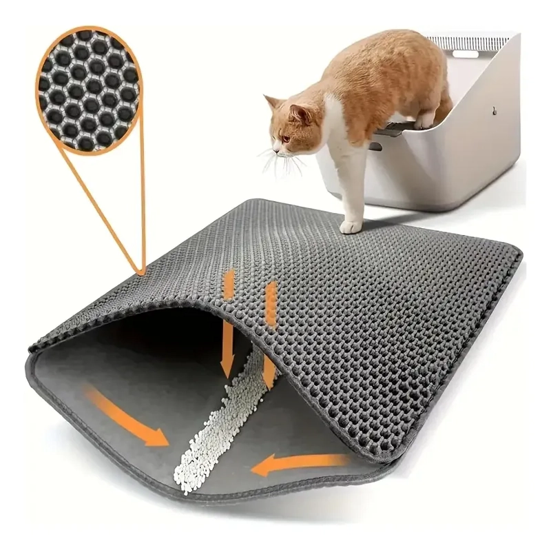 ALFOMBRA DOBLE PARA ARENERO GATOS TALLA S 45*30CM - 1