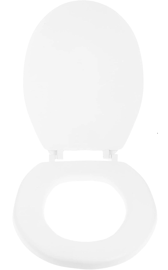 ASIENTO MADERA REDONDO CIERRE SUAVE ALTA DENSIDAD BLANCO - 1