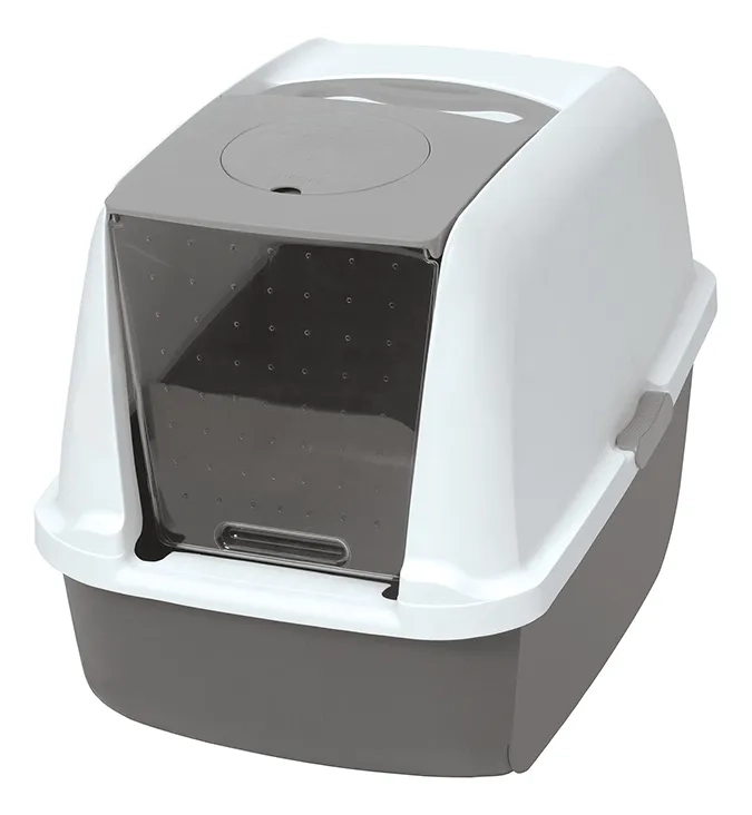 CATIT BAÑO ARENERO CERRADO COLOR - MEDIDAS 57 X 46 X 39 CM GRIS - 1