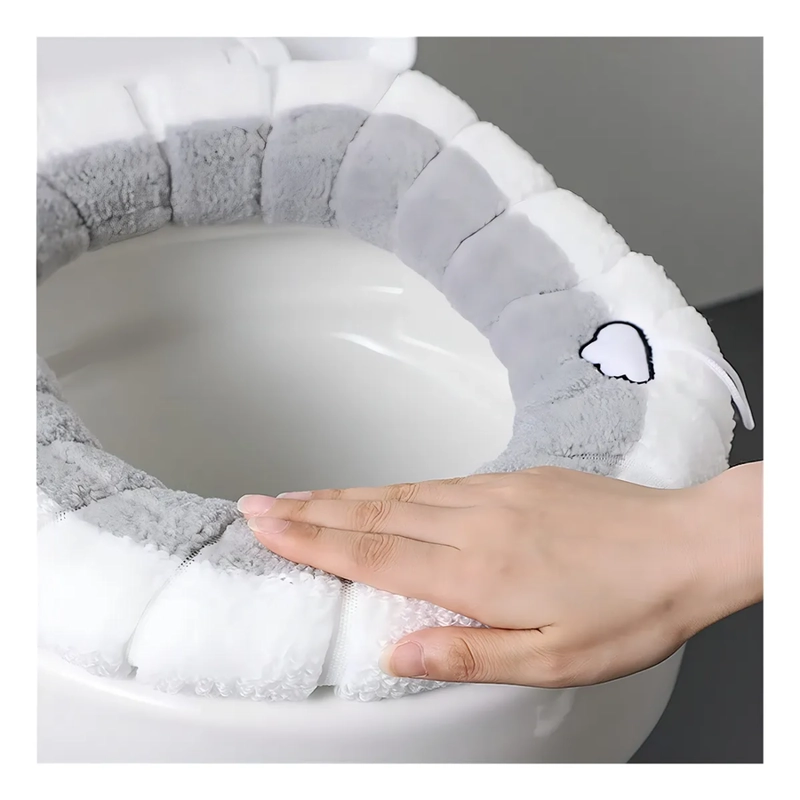 PACK 4 CUBIERTAS INODORO WC TIPO O UNIVERSAL LAVABLE TE RMICO COLOR 4 COLORES - 5