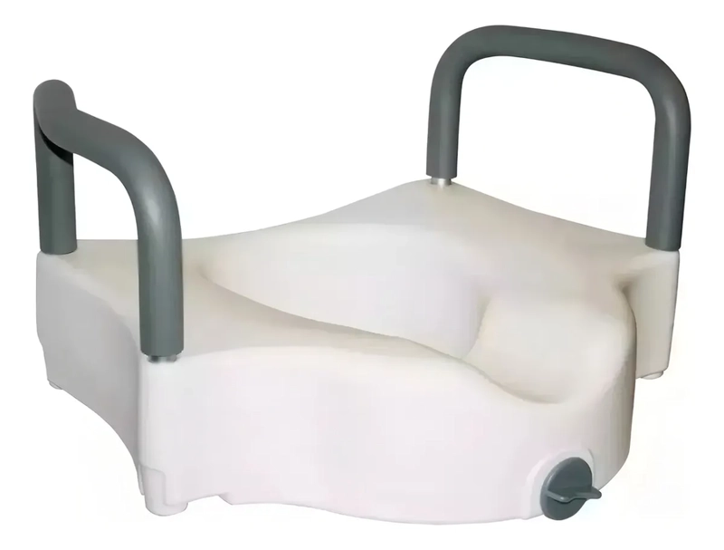 ALZA BAÑO WC CON APOYA BRAZOS COLOR BLANCO 1 UNIDAD - 3