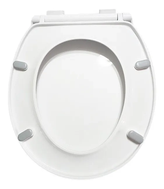 ASIENTO PARA WC REDONDO 2 PIEZAS DEC HAUS CIERRE SUAVE - 4
