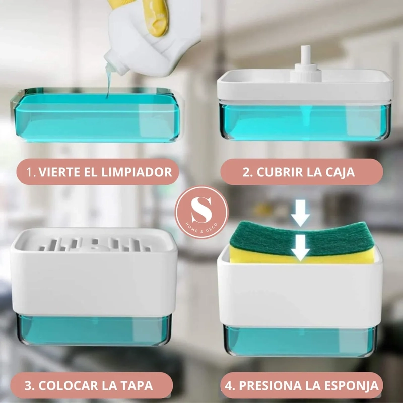 DISPENSADOR DE LAVA LOZAS PARA LA COCINA - 2