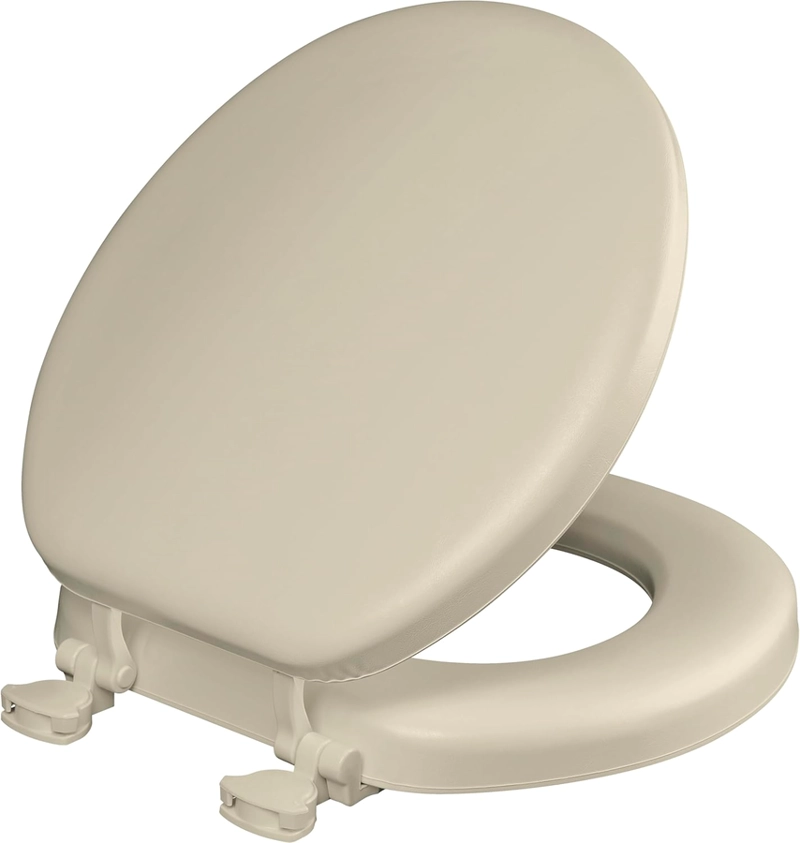 ASIENTO PLASTICO REDONDO ANTIBACTERIAL COLOR BONE - BEMIS - 1