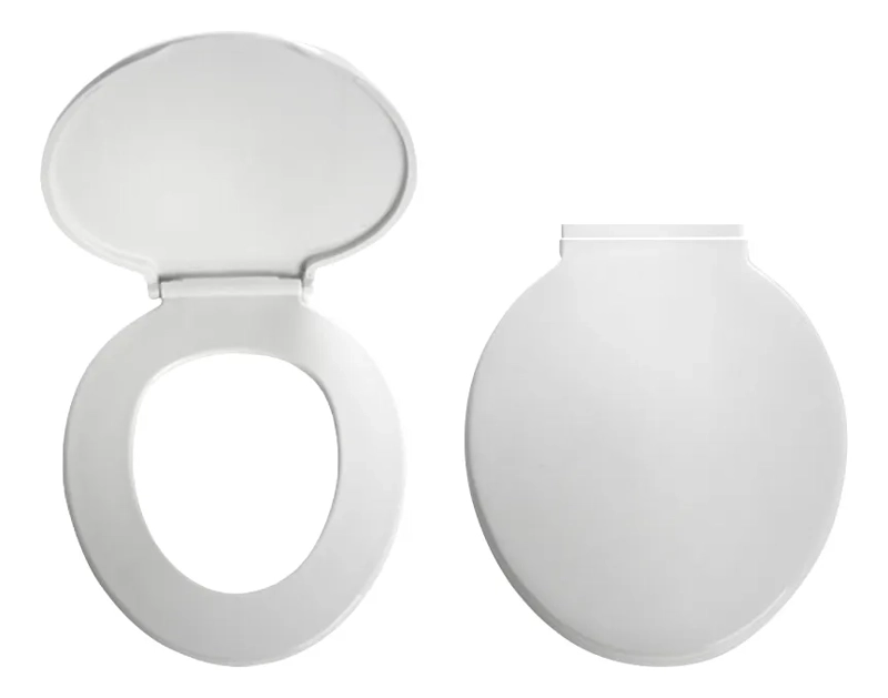 TAPA WC PLASTICA BLANCA UNIVERSAL REDONDA FANALOZA COLOR BLANCO - 1