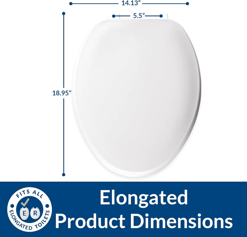 TAPA WC PLASTICA BLANCA UNIVERSAL REDONDA FANALOZA COLOR BLANCO - 2