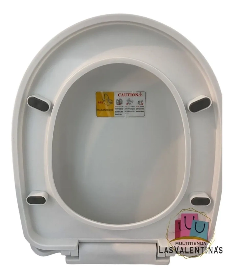 TAPA ASIENTO DE BAÑO WC CIERRE LENTO Y00398 - 1
