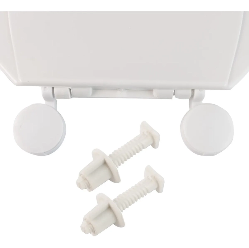 TAPA DE INODORO BAÑO DE PLASTICO BLANCO - 2