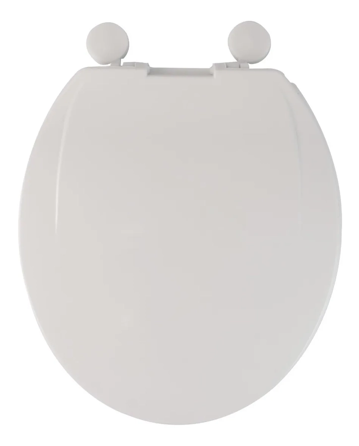 TAPA DE INODORO BAÑO DE PLASTICO BLANCO - 3