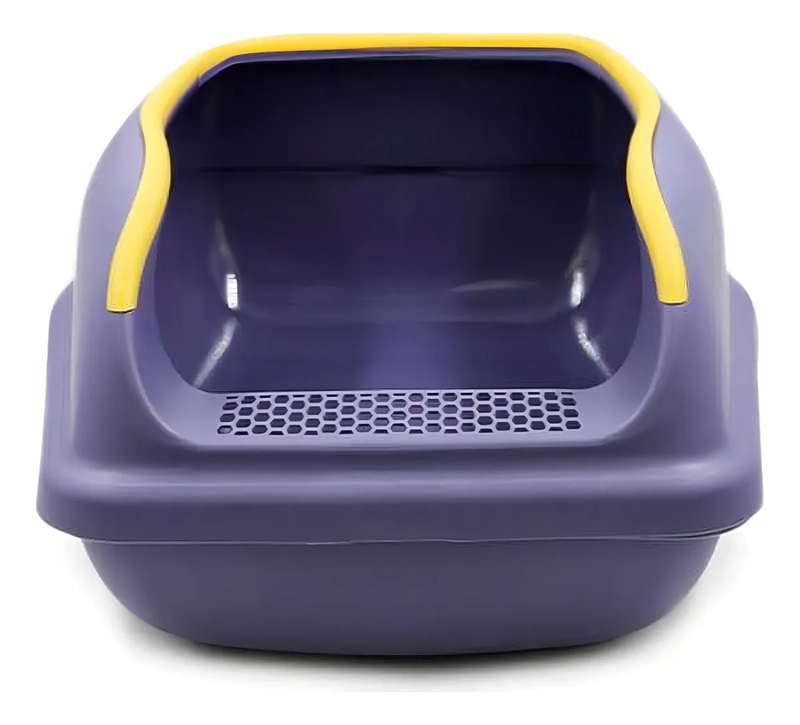 ARENERO ABIERTO BAÑO SANITARIO GATOS GRANDE CON PALA MORADO - 2