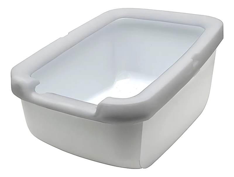 CATIT ARENERO PARA GATOS BORDE GRUESO GRIS CLARO L&H - 2