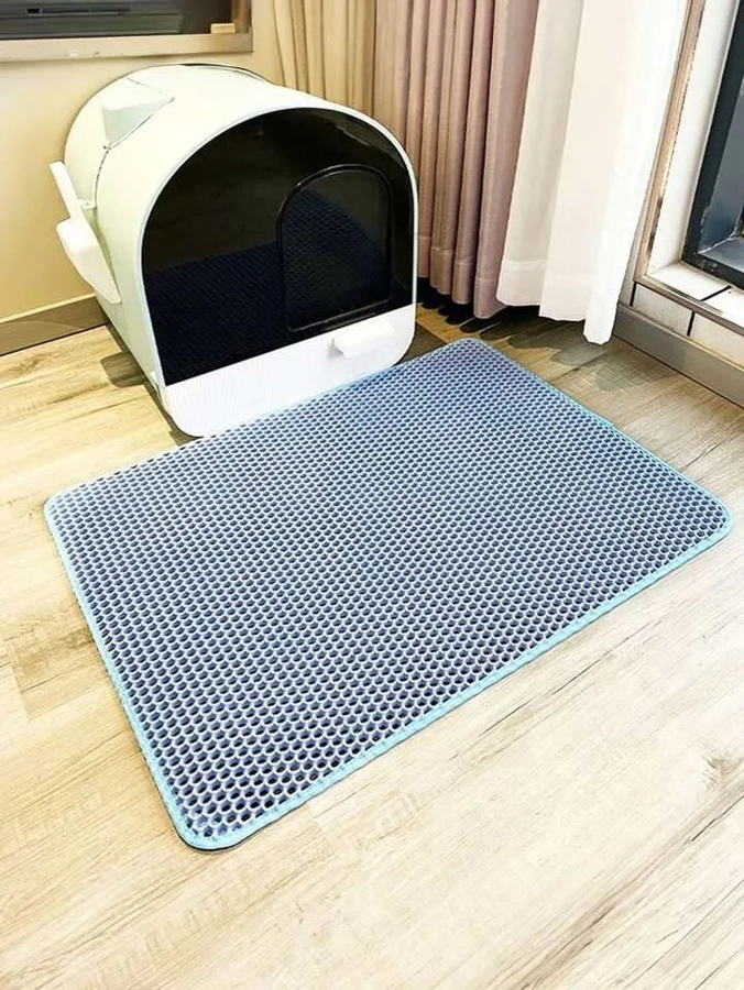 ALFOMBRA RECOGE ARENA DE GATOS LAVABLE ESTERA PARA RESIDUOS - 3